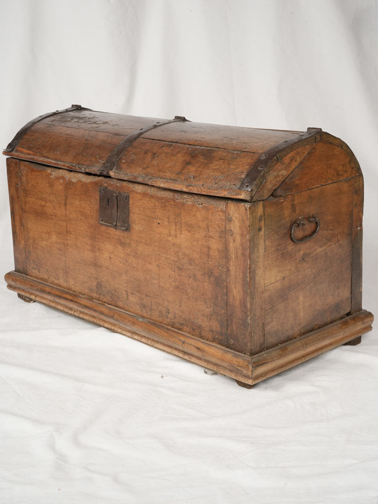 Rare antique wooden stagecoach chest  