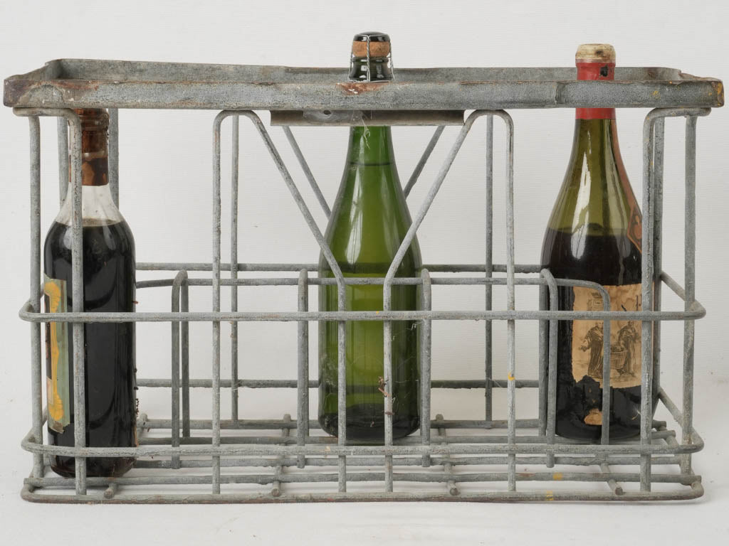 French Metal Wine Bottle Organizer 