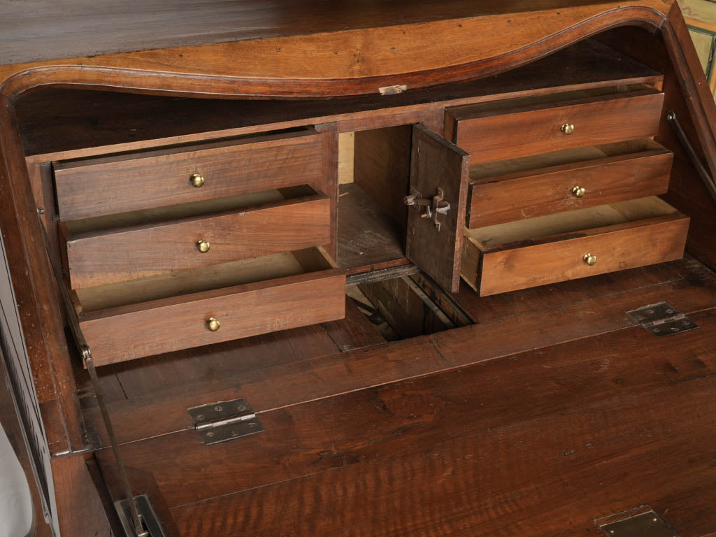 Warm patina walnut office piece