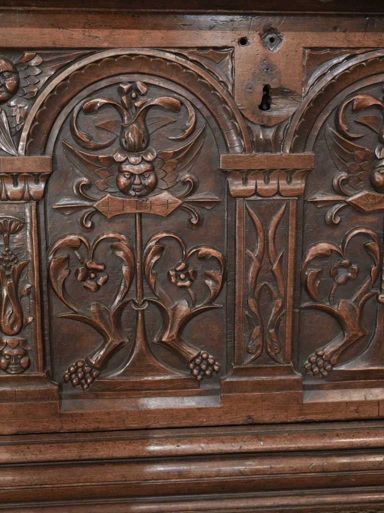 Patina-rich 17th-century chest  