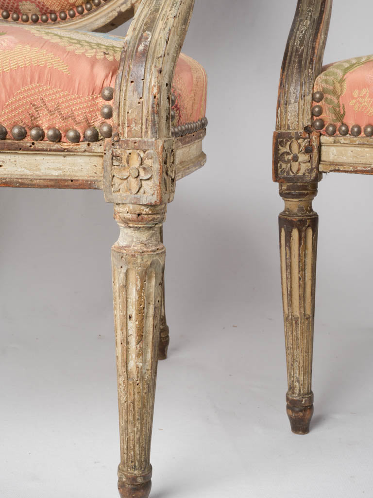 Classical original-finish medallion chairs