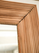 Sophisticated Vintage Mahogany Reeded Mirror