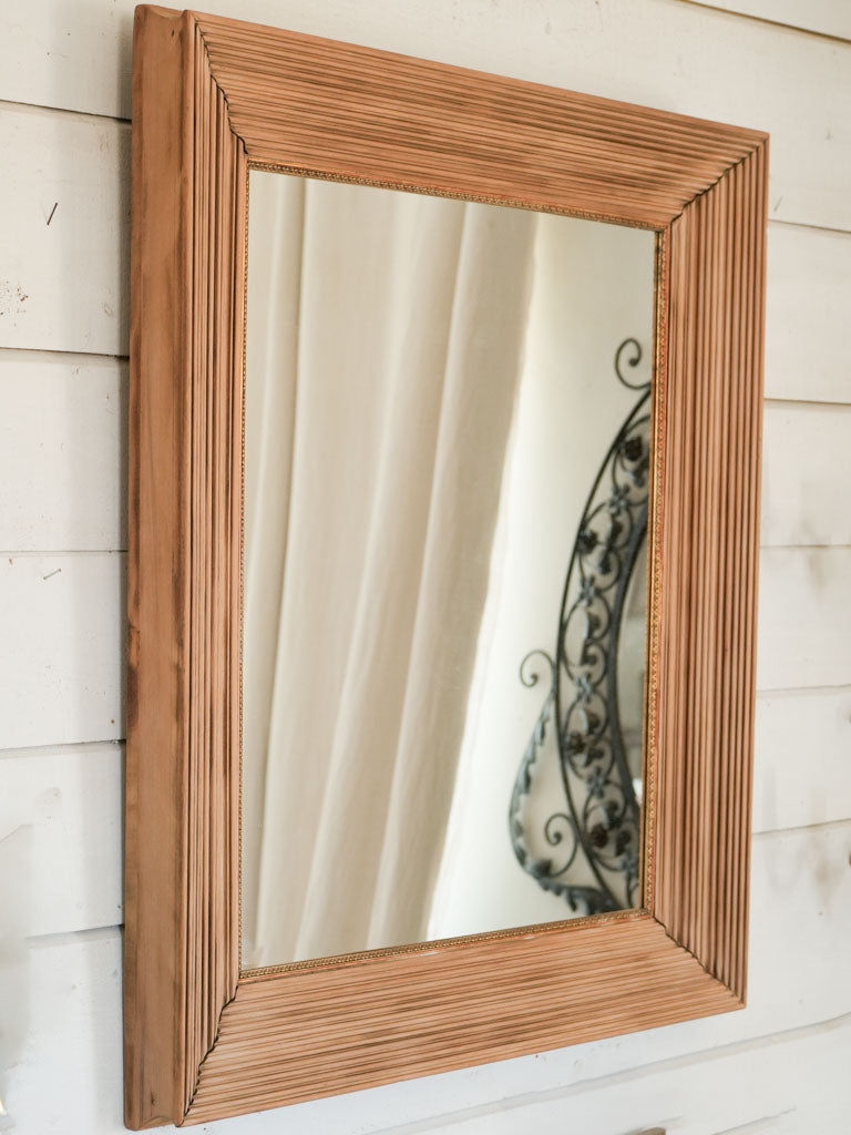 Elegant Gilded 1940s Mahogany Mirror