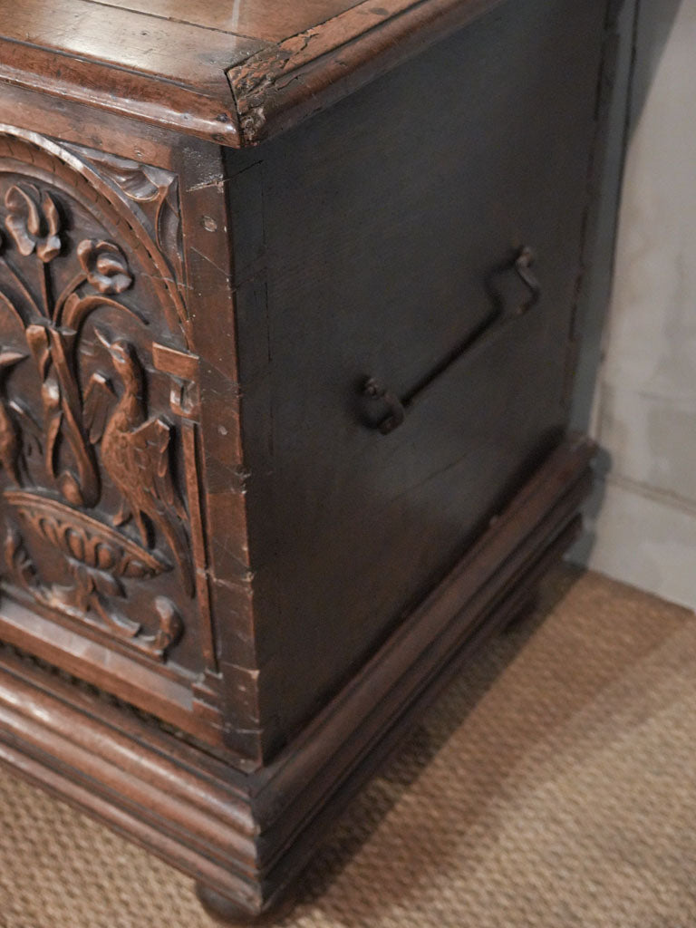 Intricately carved heritage trunk  