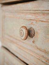 Timeless Swedish pale gray commode