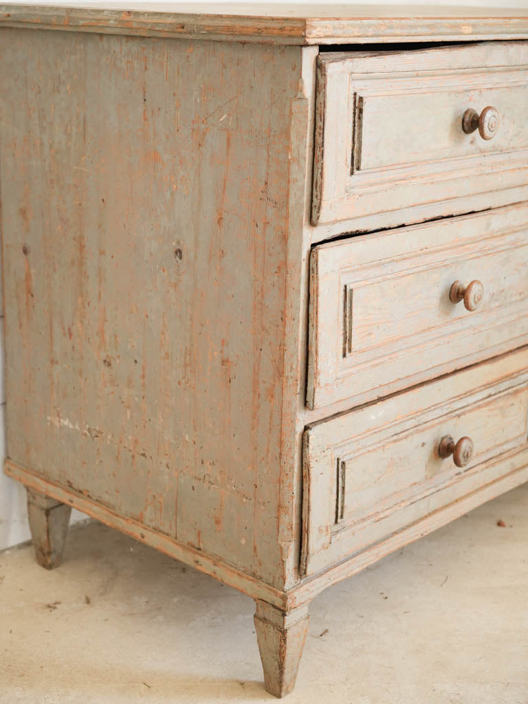 19th-century elegant wood Gustavian commode