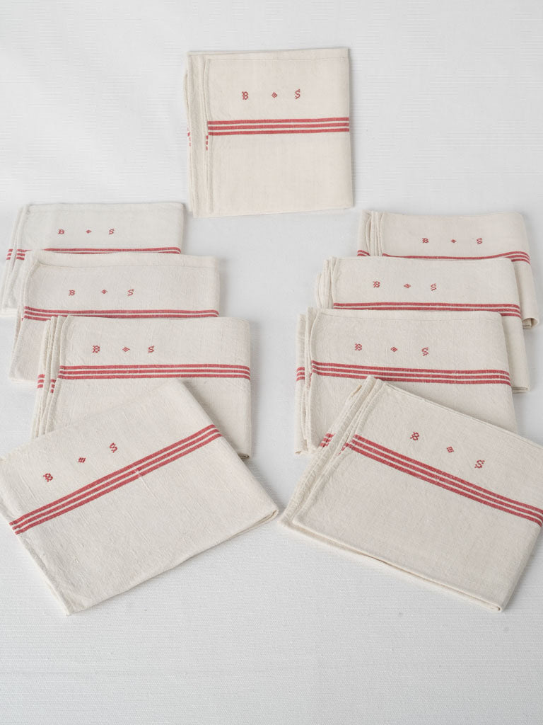 Timeless French Monogrammed Napkins