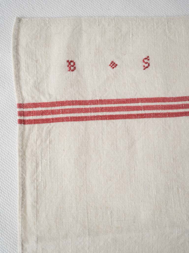 Authentic Vintage Red Stripe Napkins