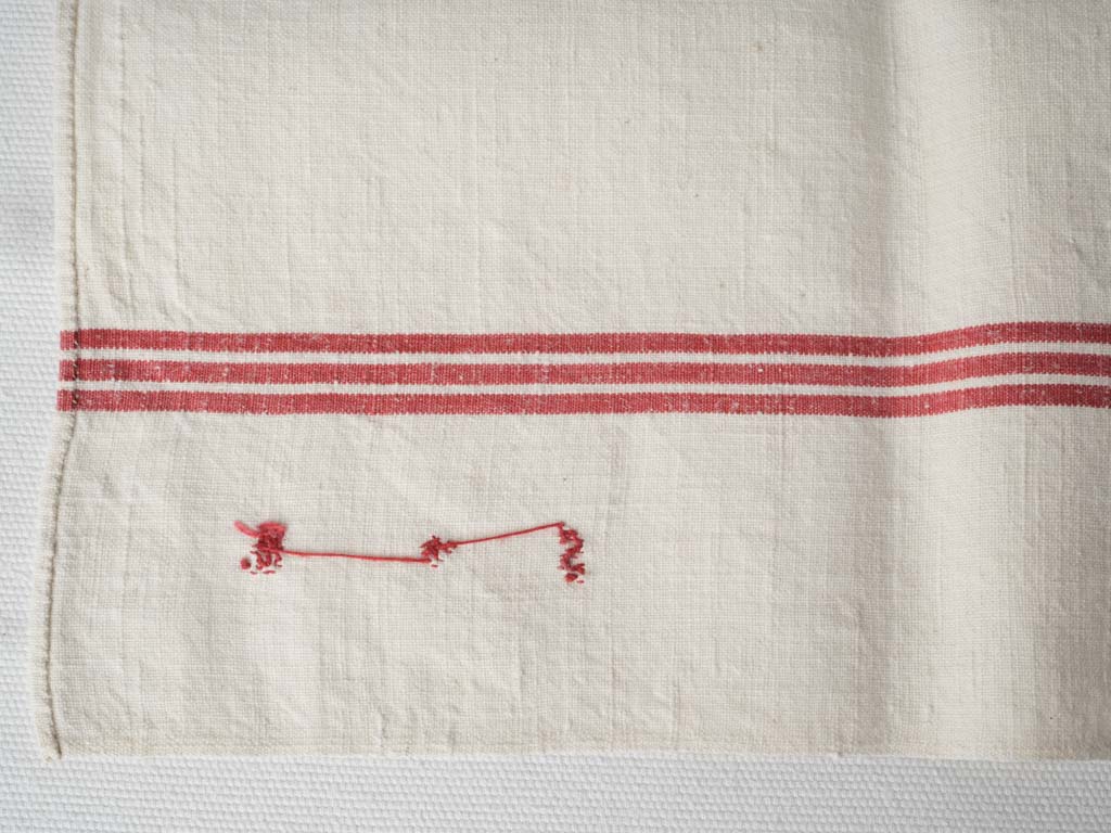 Fine Quality Red Striped Linens