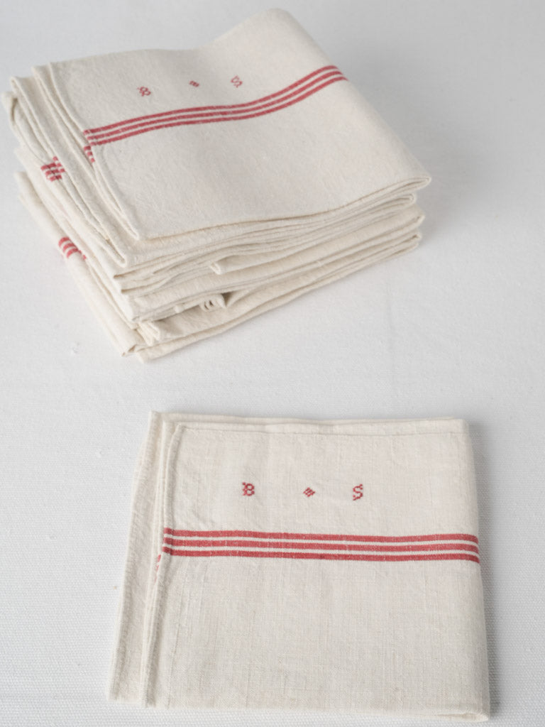 Vintage French Linen Tea Towels