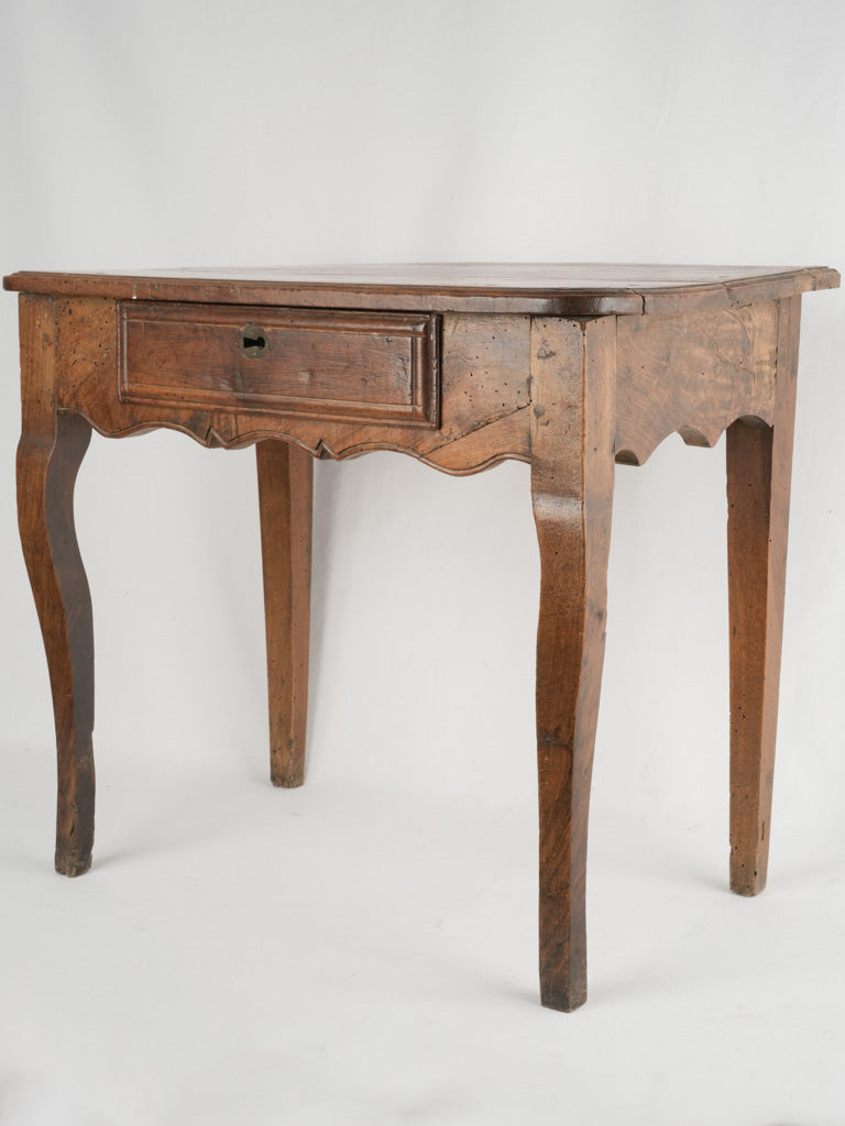 Antique French side table with drawer