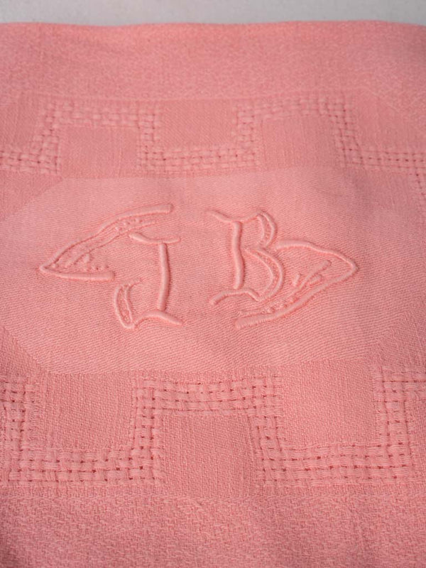 Vintage monogrammed French linen napkins