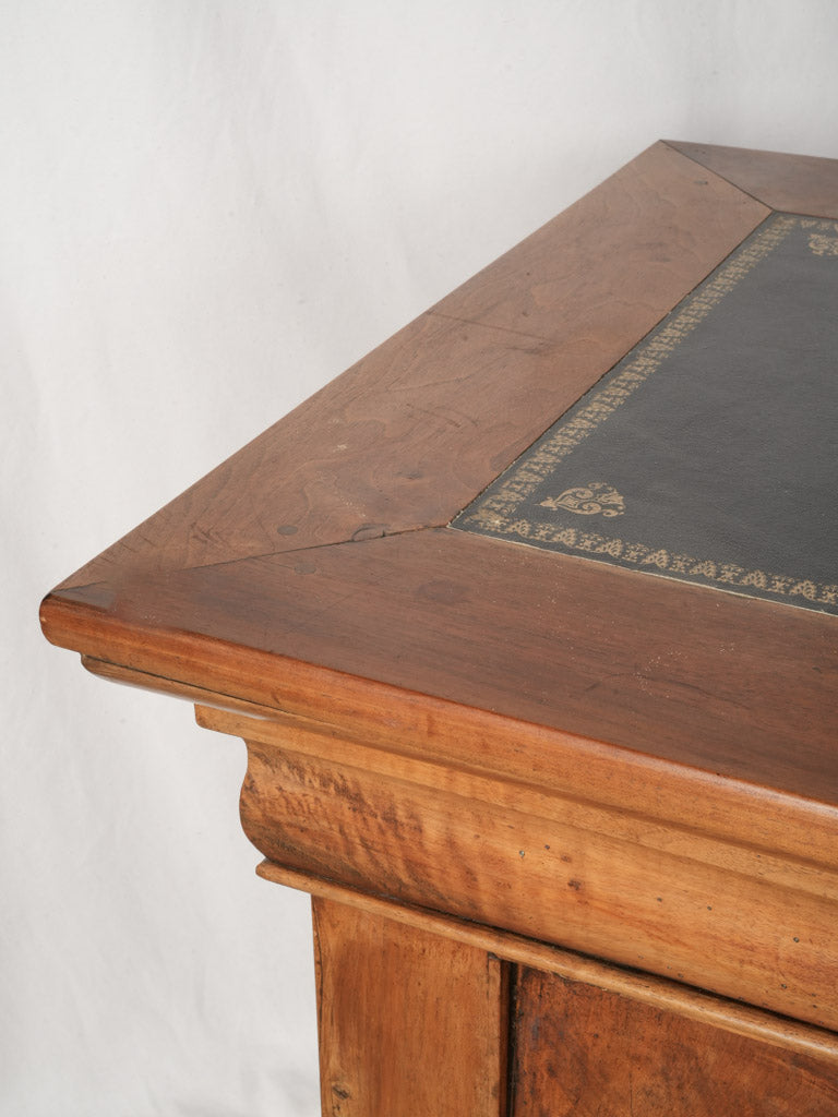 Warm French walnut console table