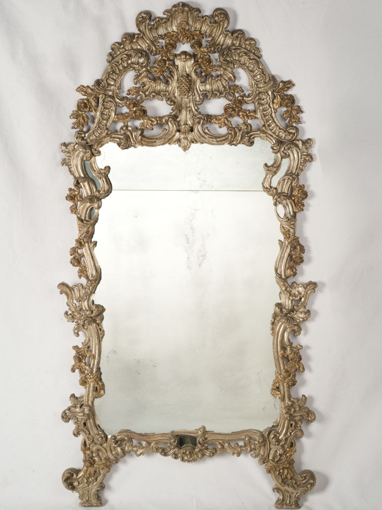 Antique Baroque gilded mirror