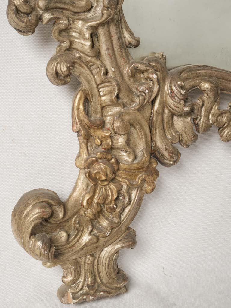 Vintage acanthus-leaf detailed mirror