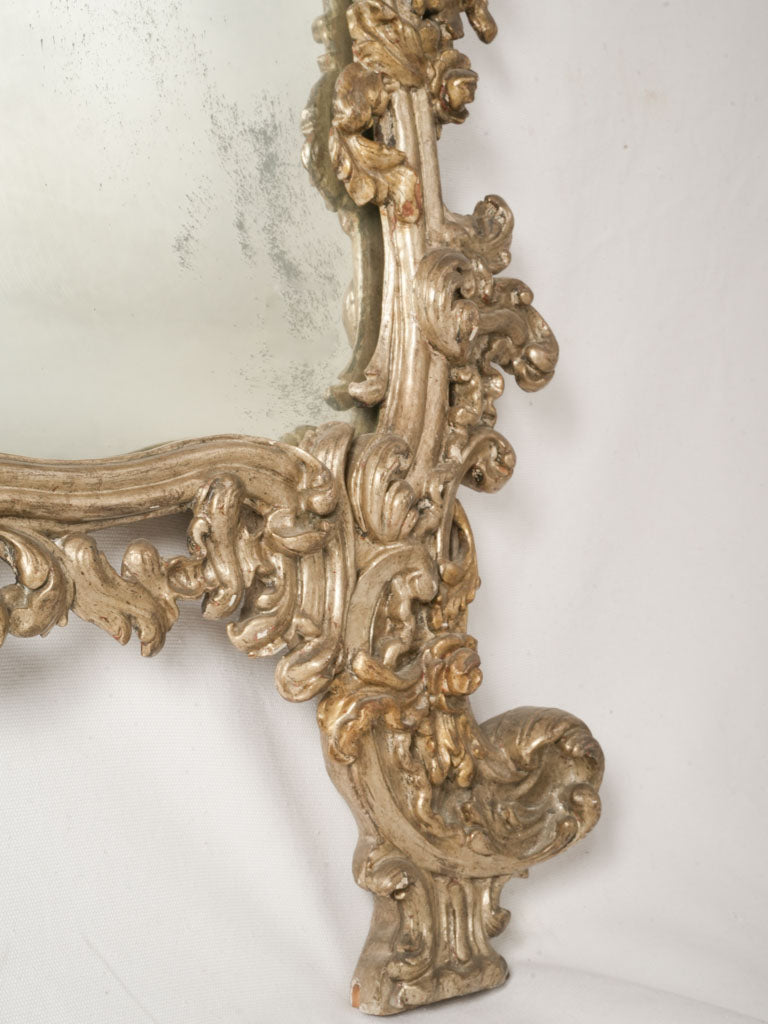 Lavish aged-gilded frame mirror