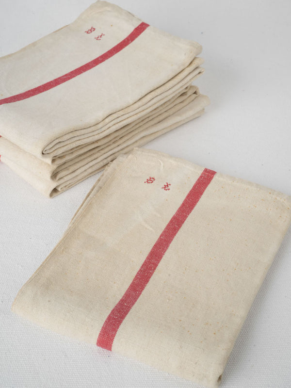 Vintage French Linen Kitchen Towels