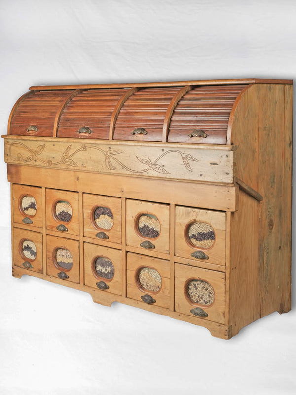 Rare French Early 20th Century Grain Display Counter