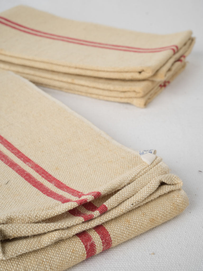 Rustic French country farmhouse tea towels