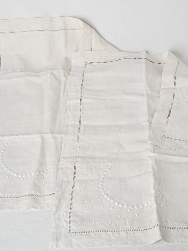 Antique European linen pillowcases