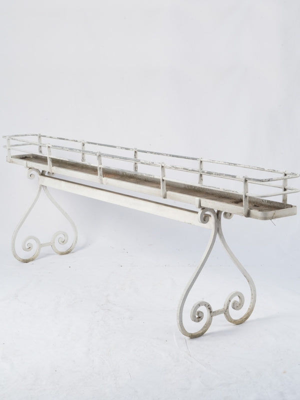 Rustic mid-century French iron planter