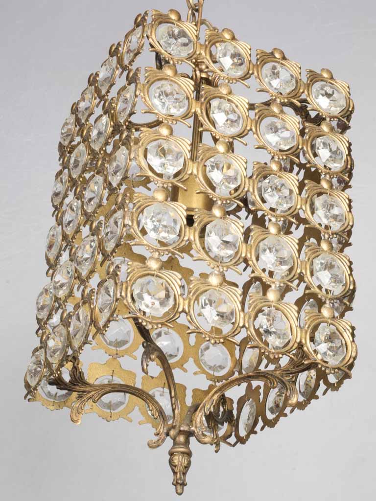 Opulent gilded lantern chandelier