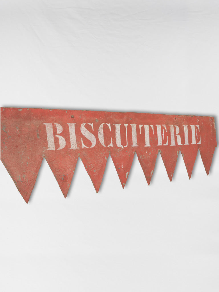 Vintage French Biscuiterie Sign