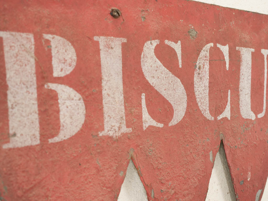 French Antique Biscuiterie Sign