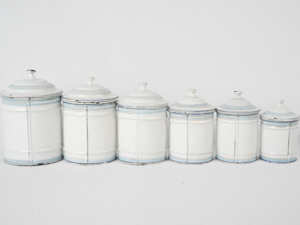 French Provincial Enamel Canister Set