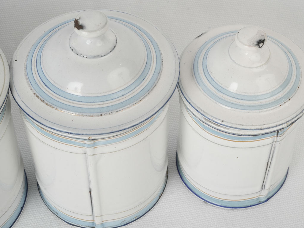 Classic French Enamel Storage Set