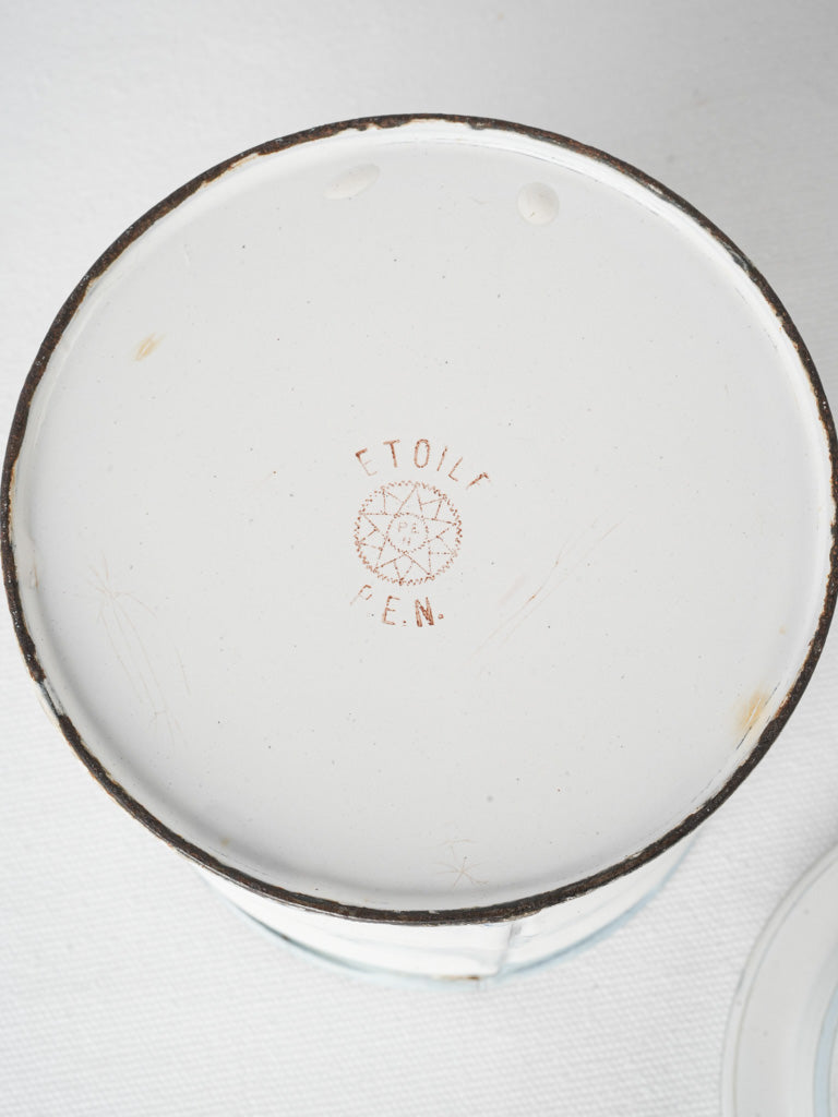 Distressed French Enamel Kitchen Containers