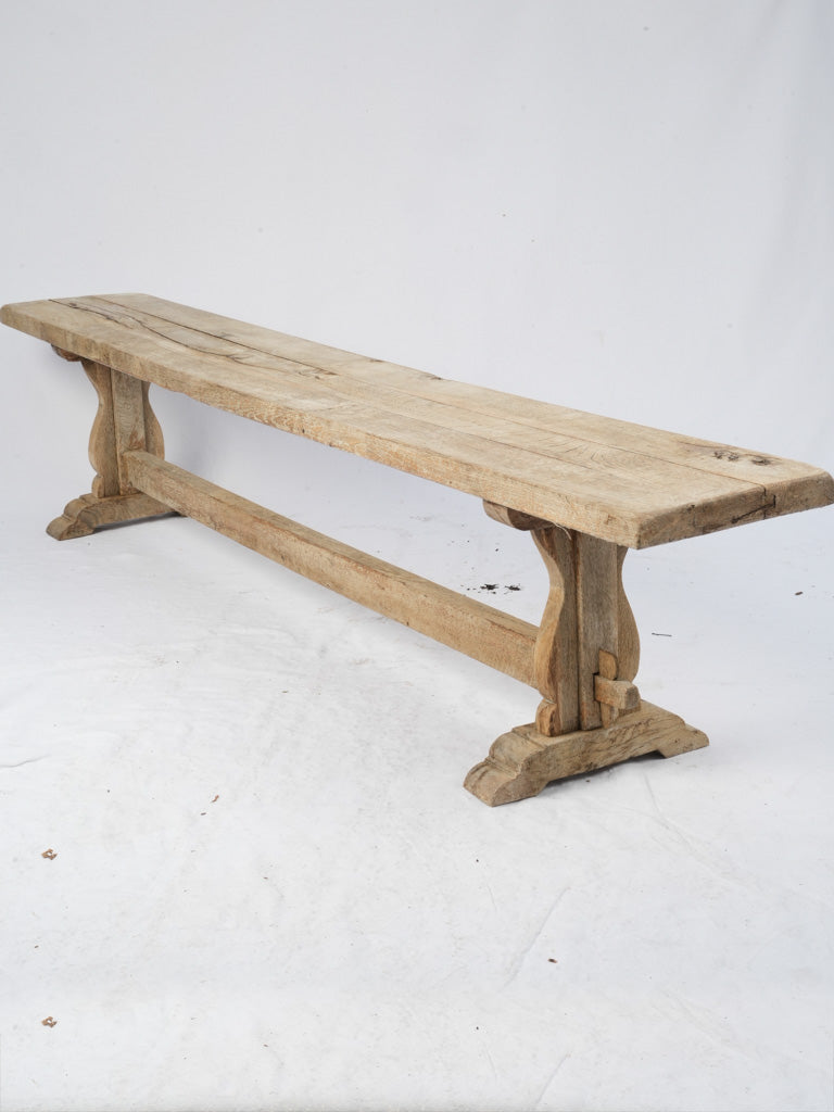 Vintage French wooden bench