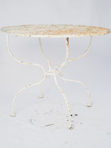 Weathered oval French outdoor table