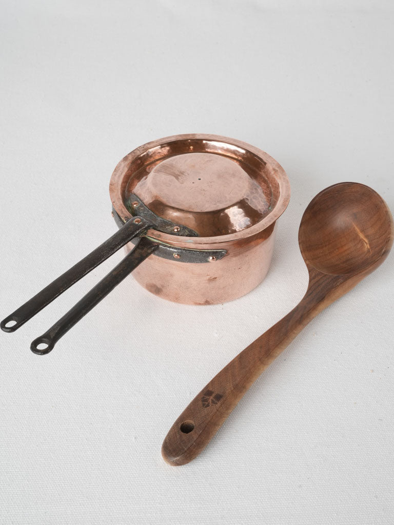 Rustic 19th-century small copper cookware