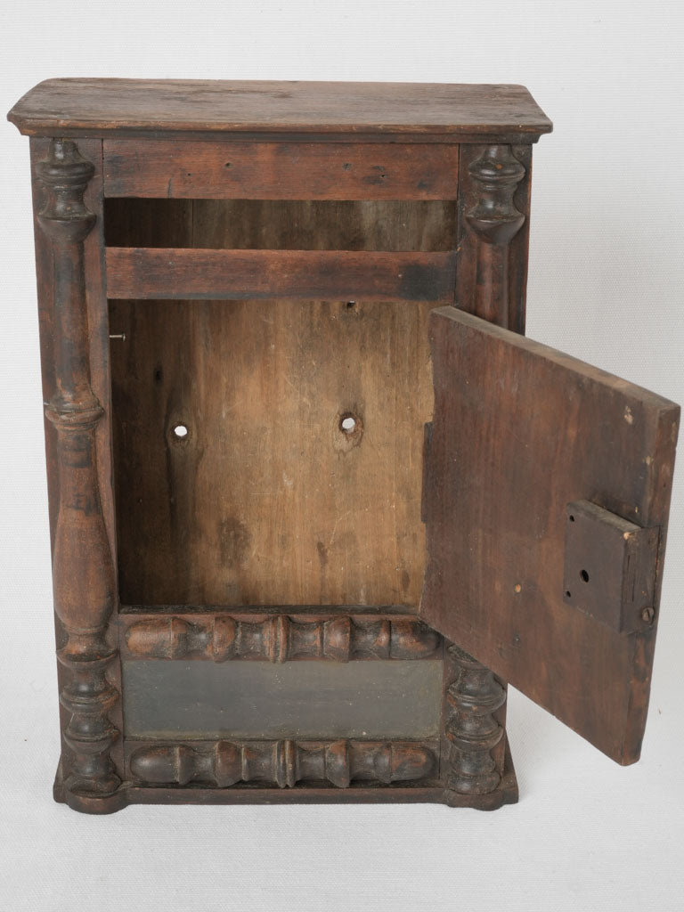 Traditional vintage letterbox in walnut