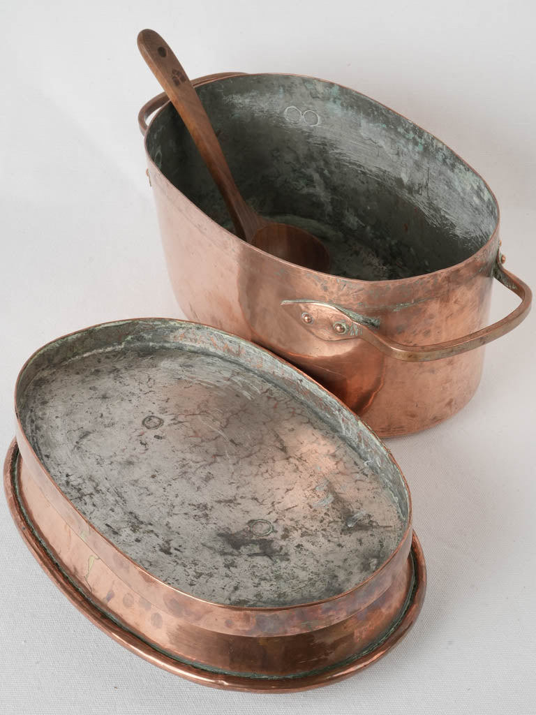 Aged Cast Iron Daubière for Casseroles