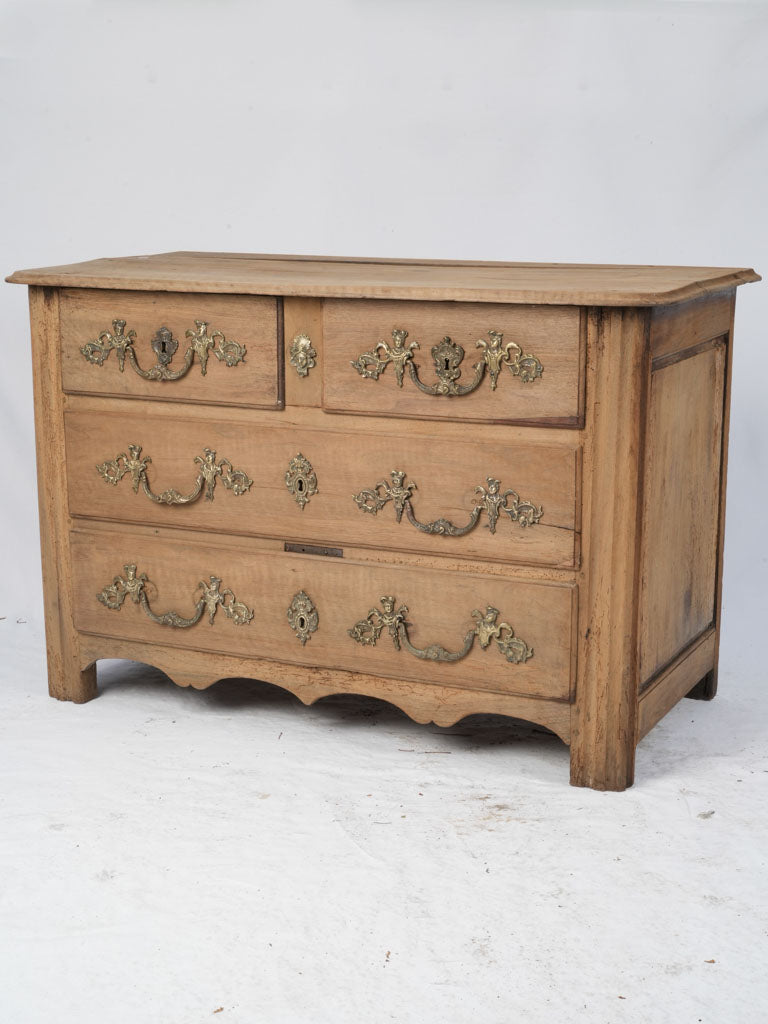 Elegant walnut antique commode