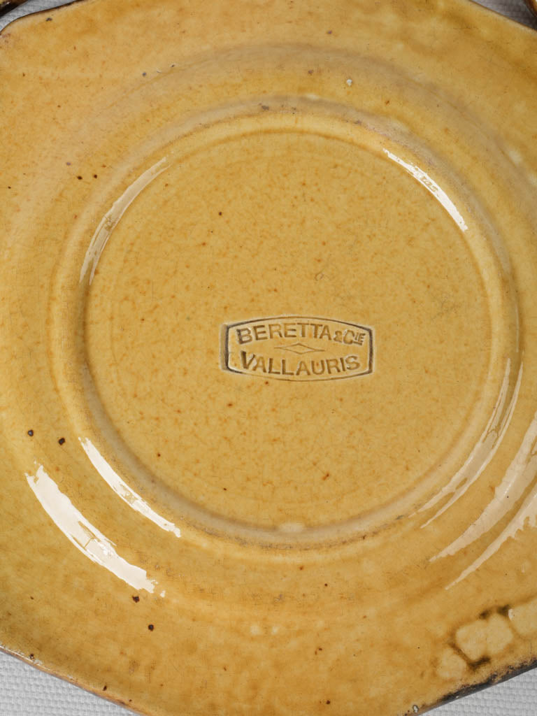 Chic Yellow Ocher Vallauris Plate Collection