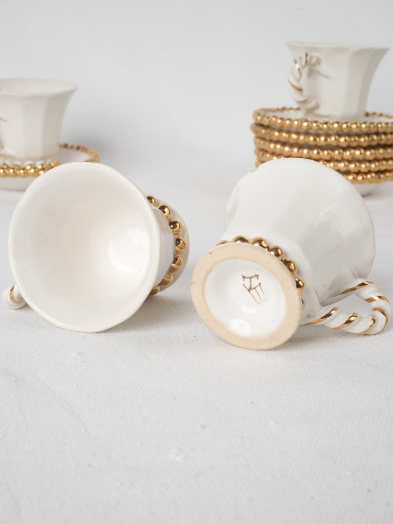 Refined French Ceramic Demitasse Collection