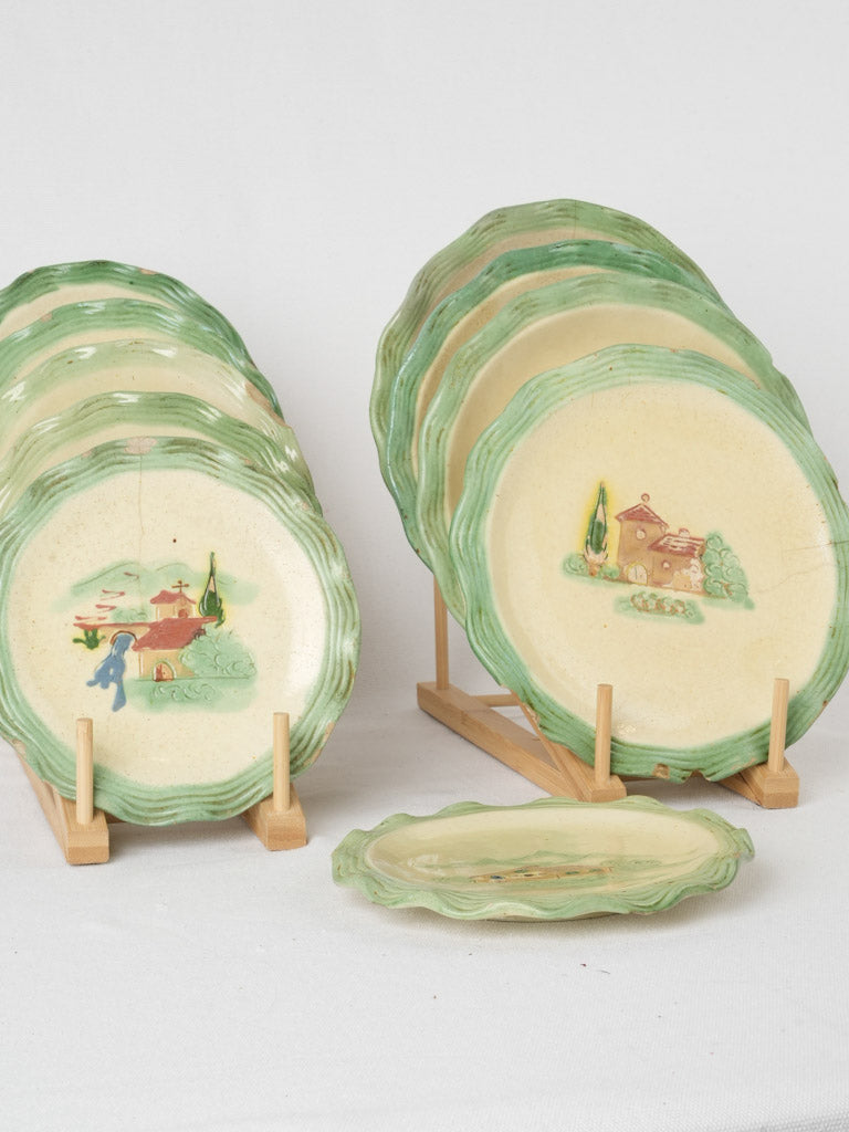 Unique 1950s Provencal dinnerware collection