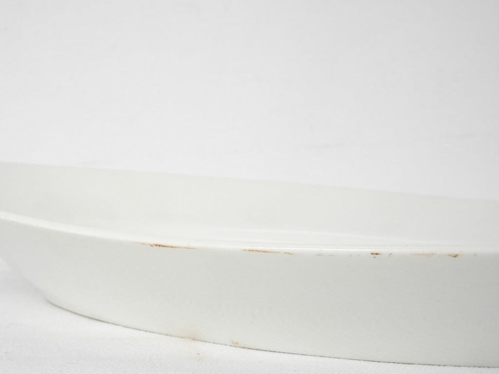 Timeless French white platter finish