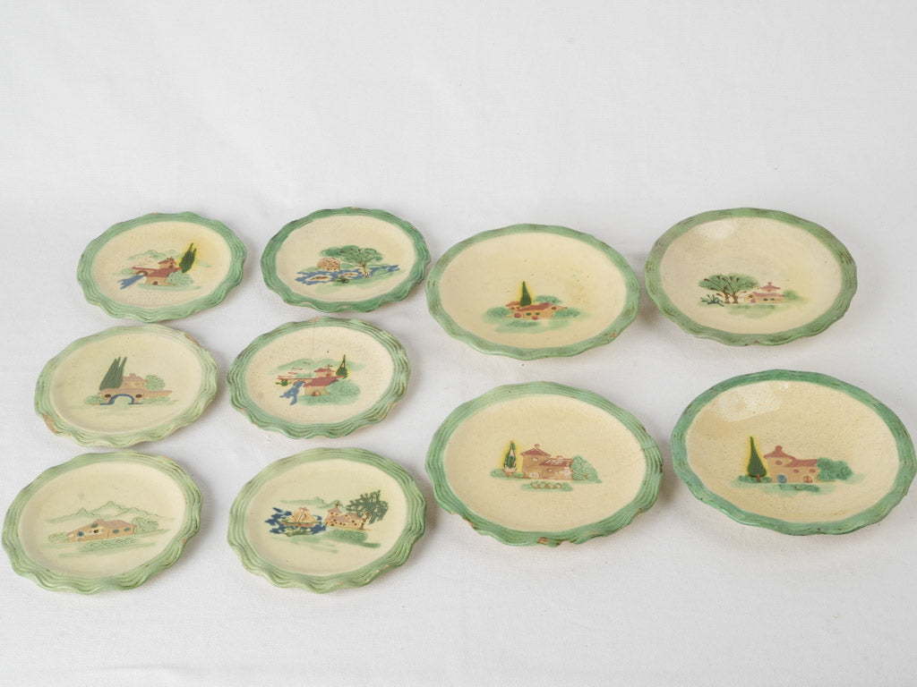 Whimsical Provencal Mas in Provence dinnerware set