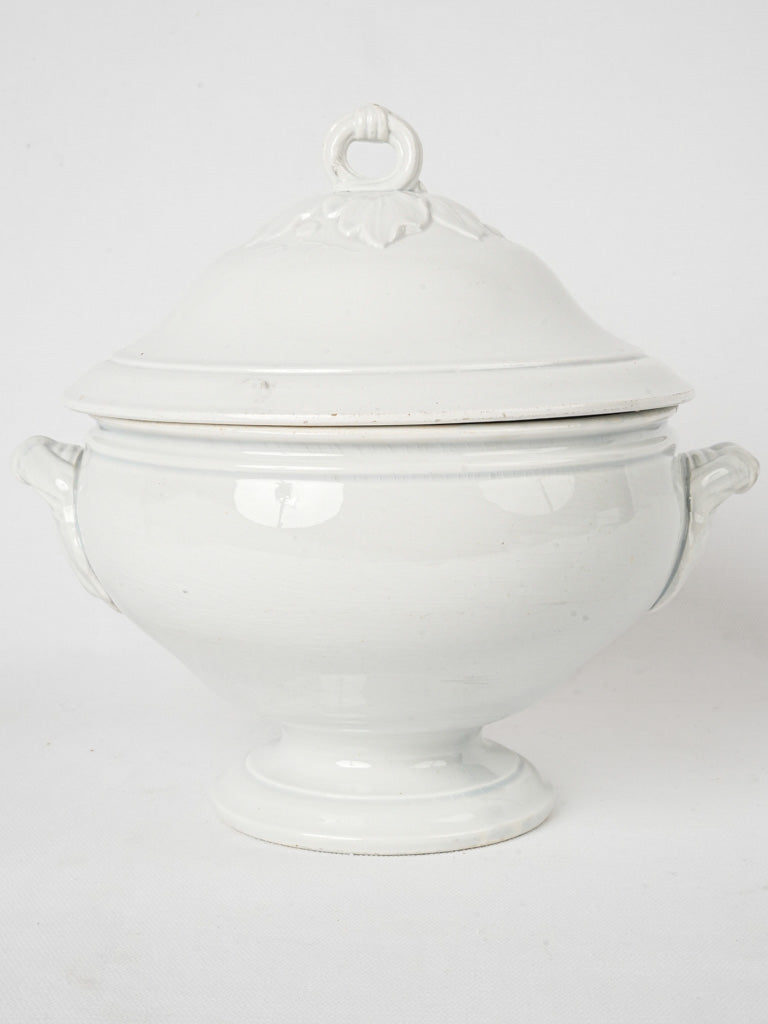 Delicate White Ceramic Tureen