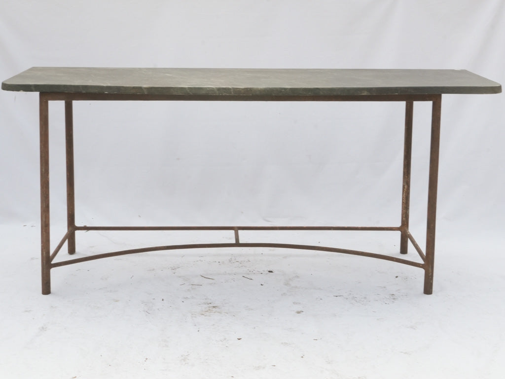 Refined curved-top console table