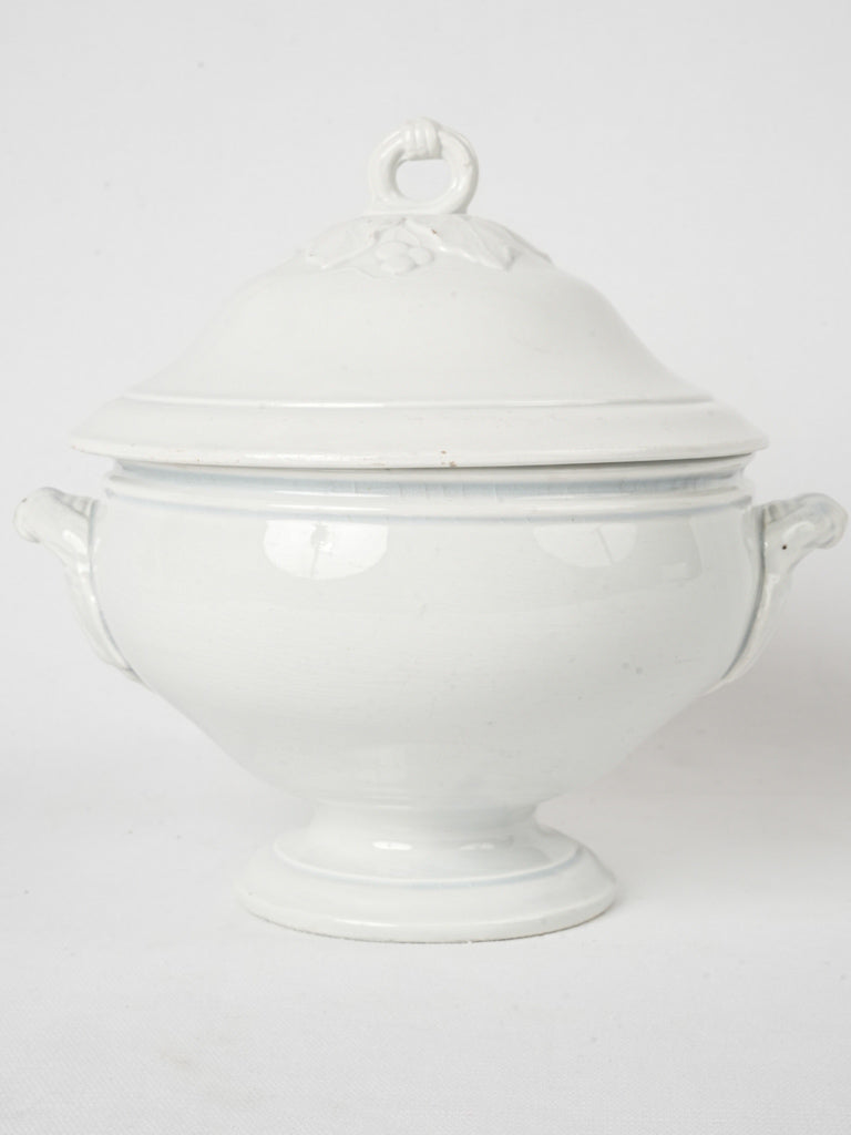 Elegant White Faience Tureen