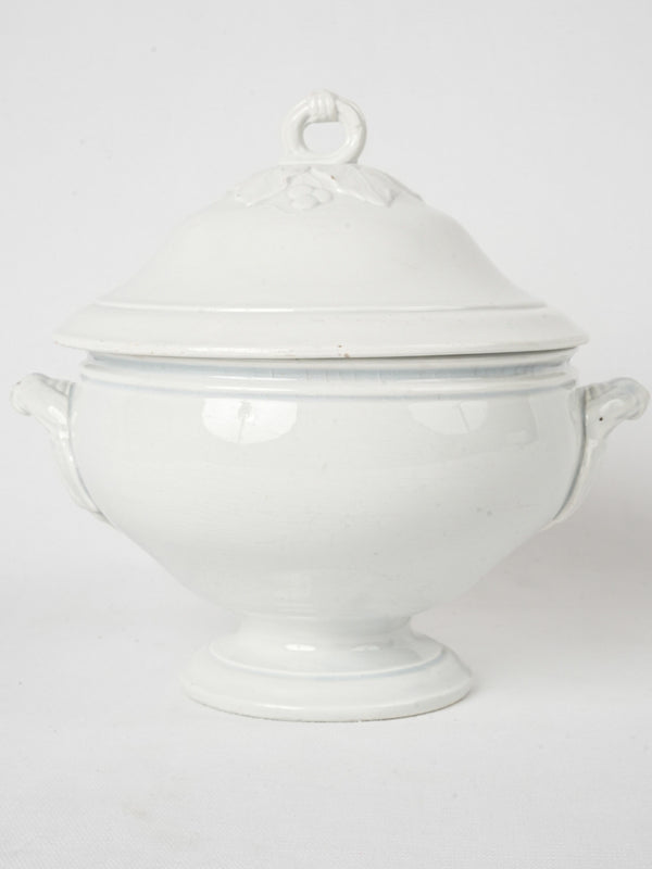 Elegant White Faience Tureen