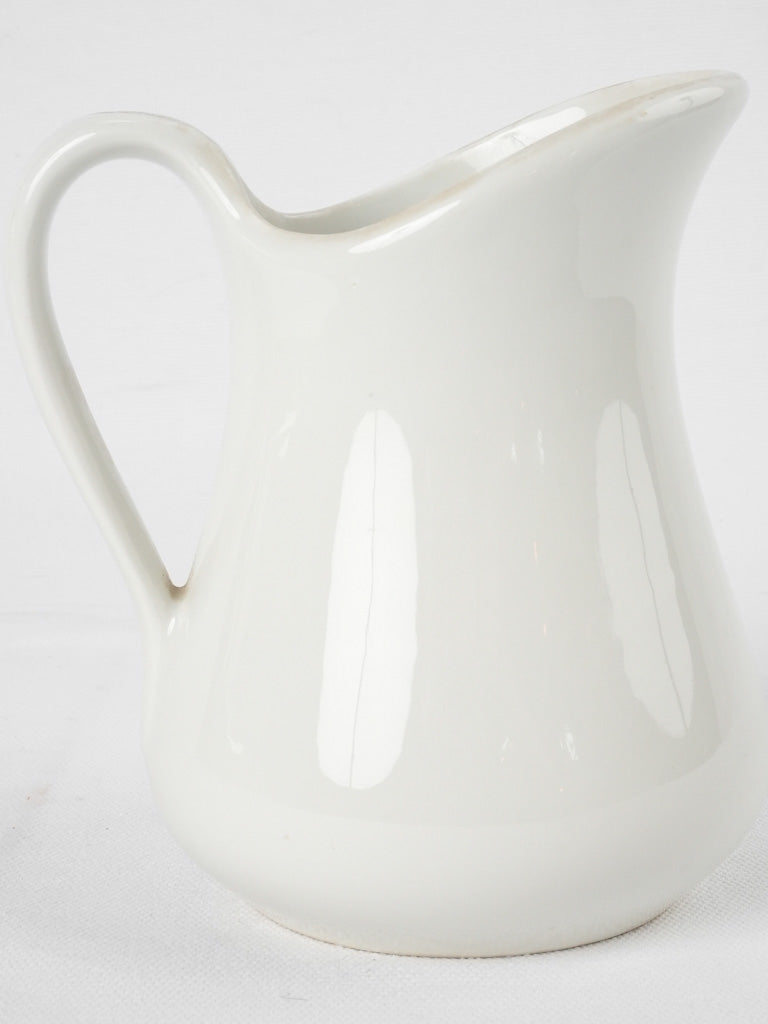 Timeless Pillivuyt white porcelain jug