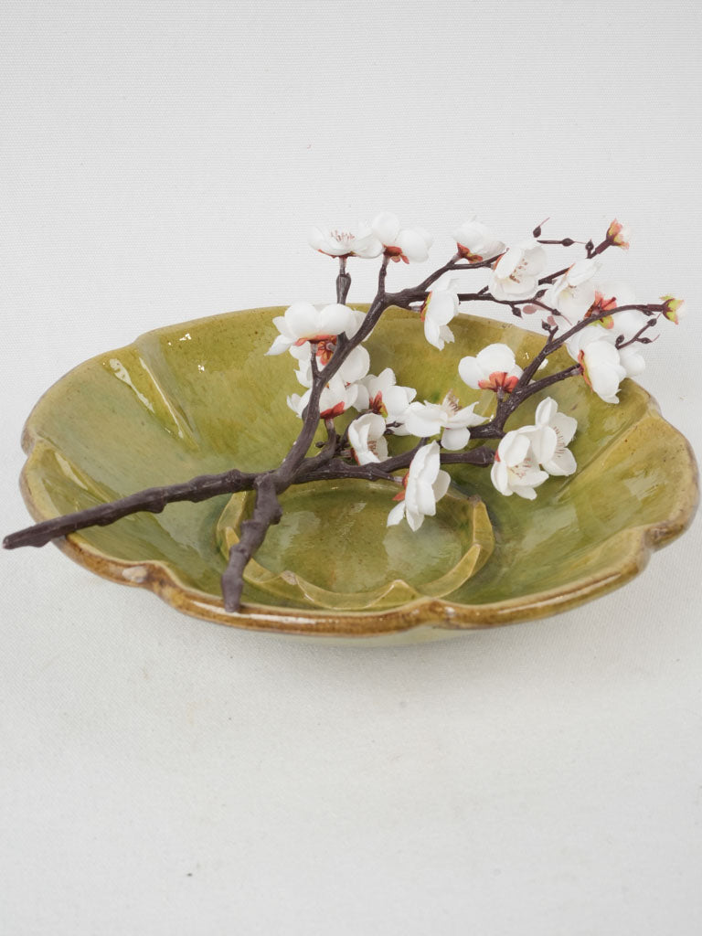 Graceful pea green fruit bowl