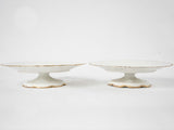 Late 19th century Limoges porcelain dinner service w/ gold border