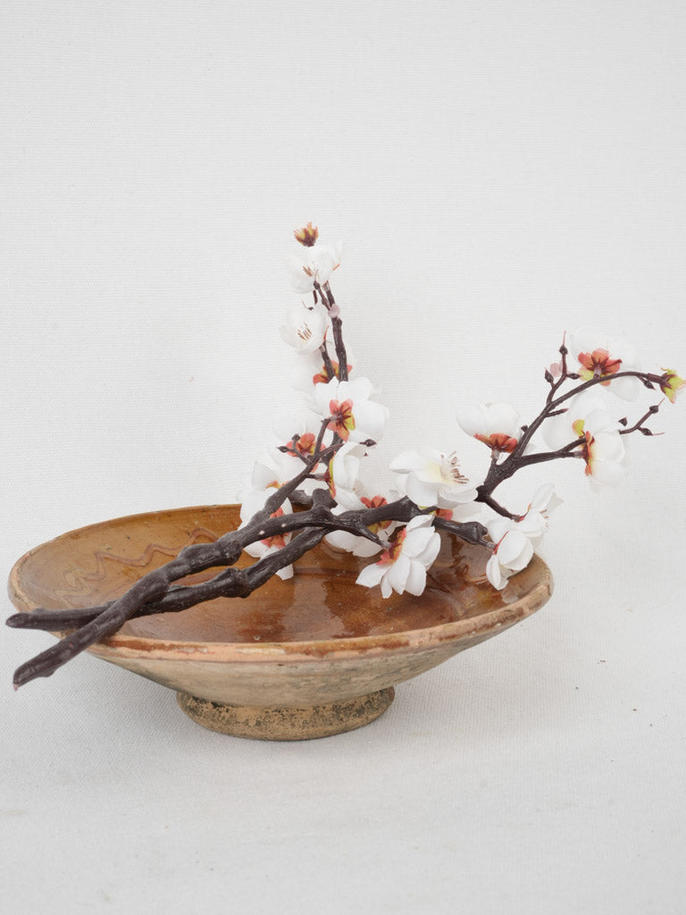 Classic ocher footed fruit bowl